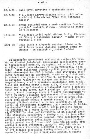 Kluby - strana 41 (asopis Mosty 1989/1)