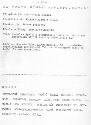 SOS! - strana 47 (asopis Mosty 1989/2)