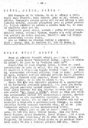 Z vašich dopisů - strana 62 (časopis Mosty 1989/1)