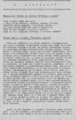 K zamyšlení - strana 25 (časopis Mosty 1990/1)