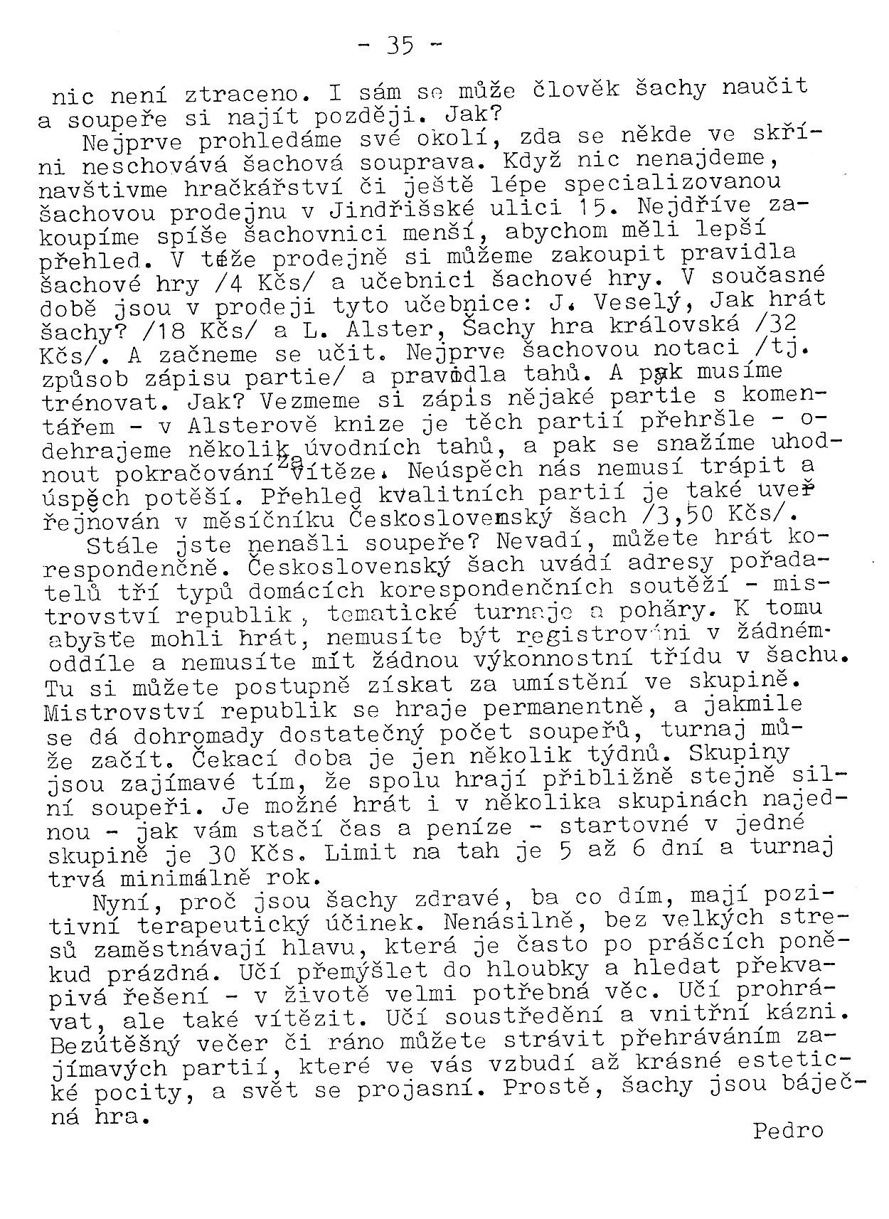 Sport - strana 35 (asopis Mosty 1988/1)