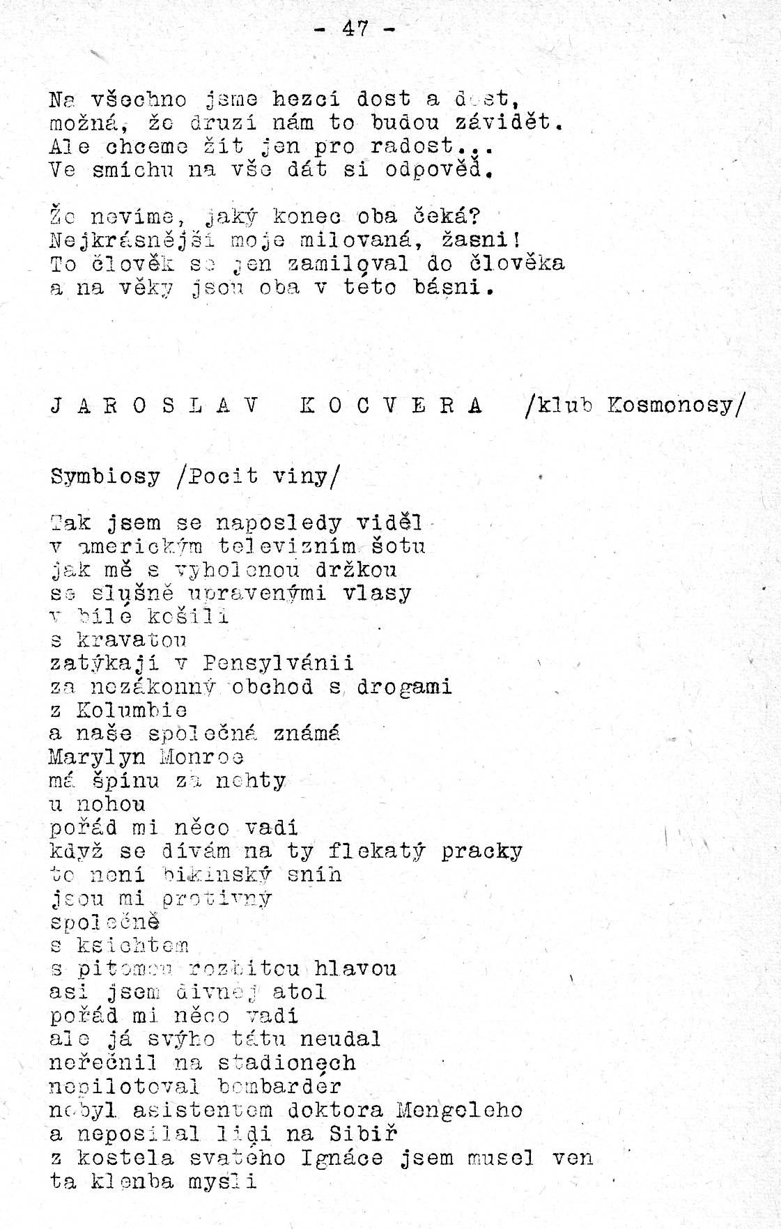 Naše tvorba - strana 47 (časopis Mosty 1989/1)