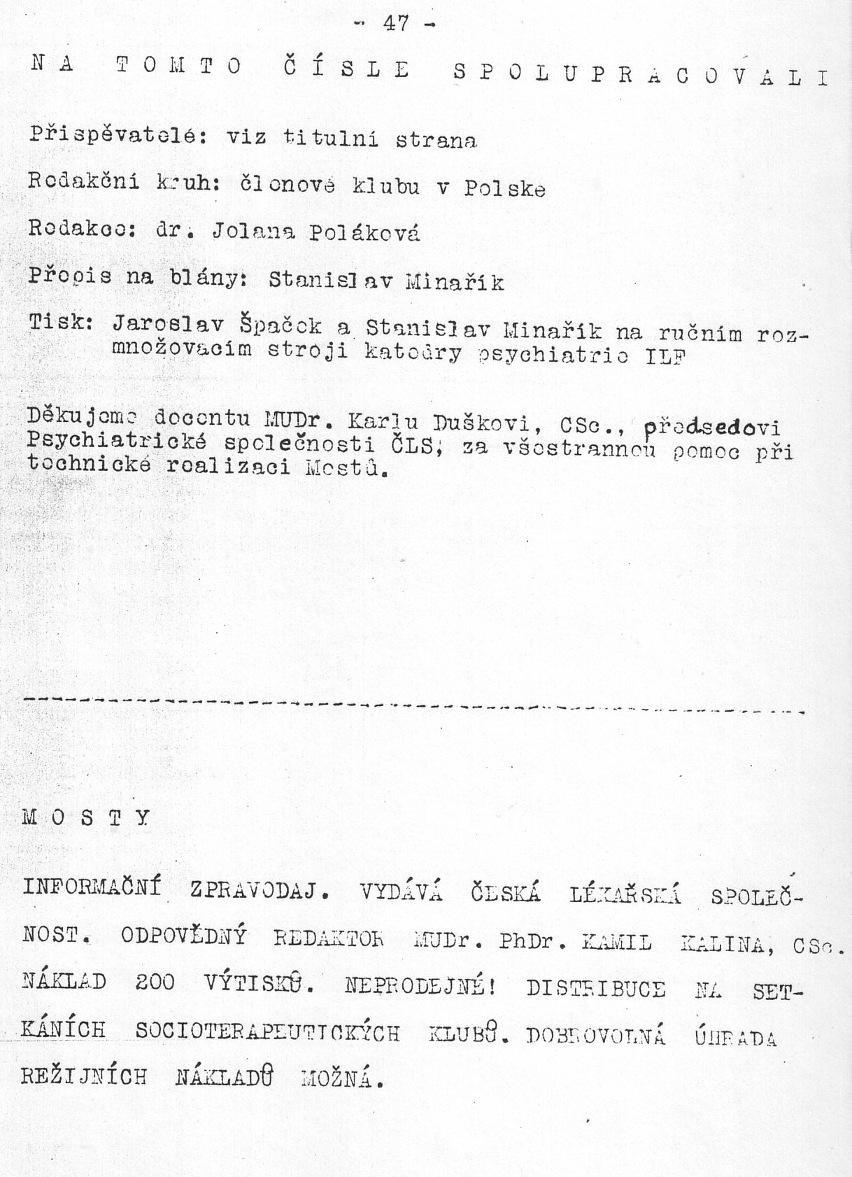 SOS! - strana 47 (asopis Mosty 1989/2)